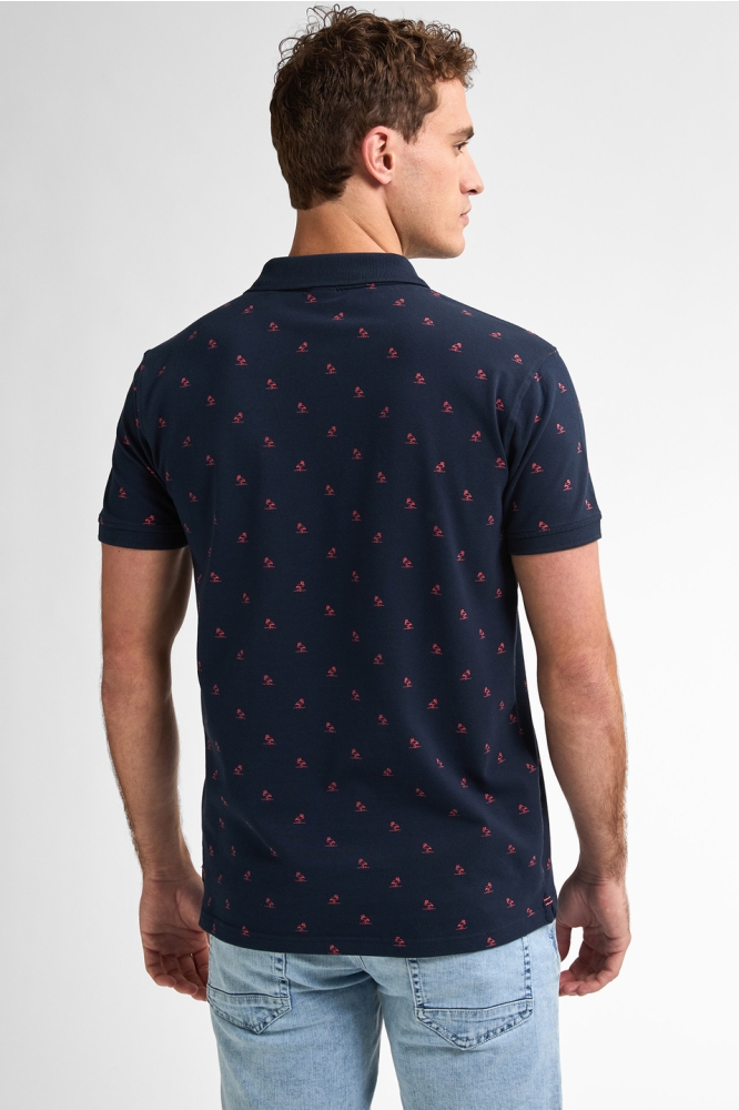 POLO MET PRINT M 1050 POL921 5178 NAVY BLUE